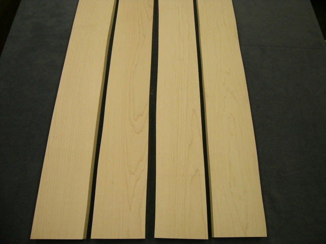 Plain maple flat sawn blanks